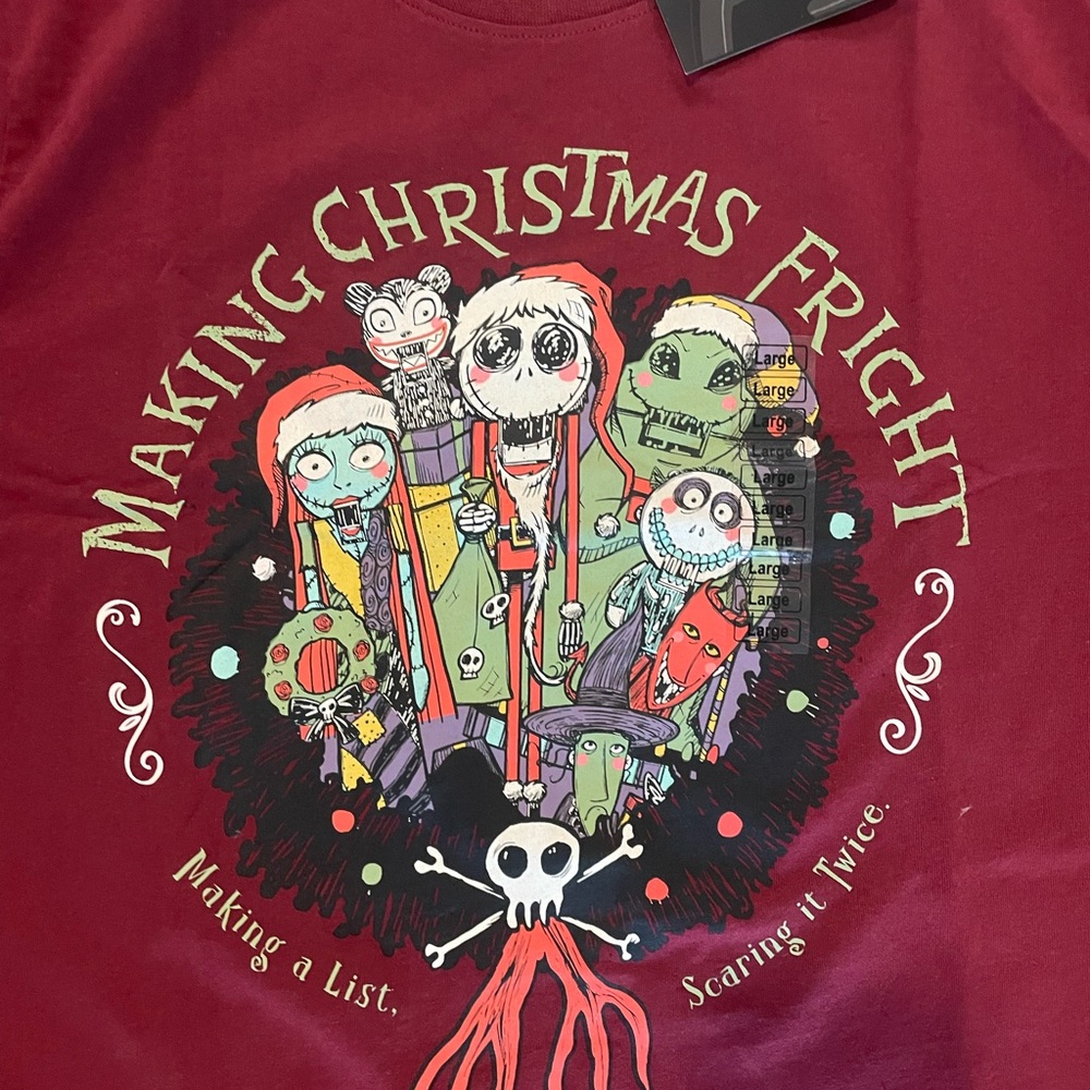Disney Red Making Christmas Fright Tee